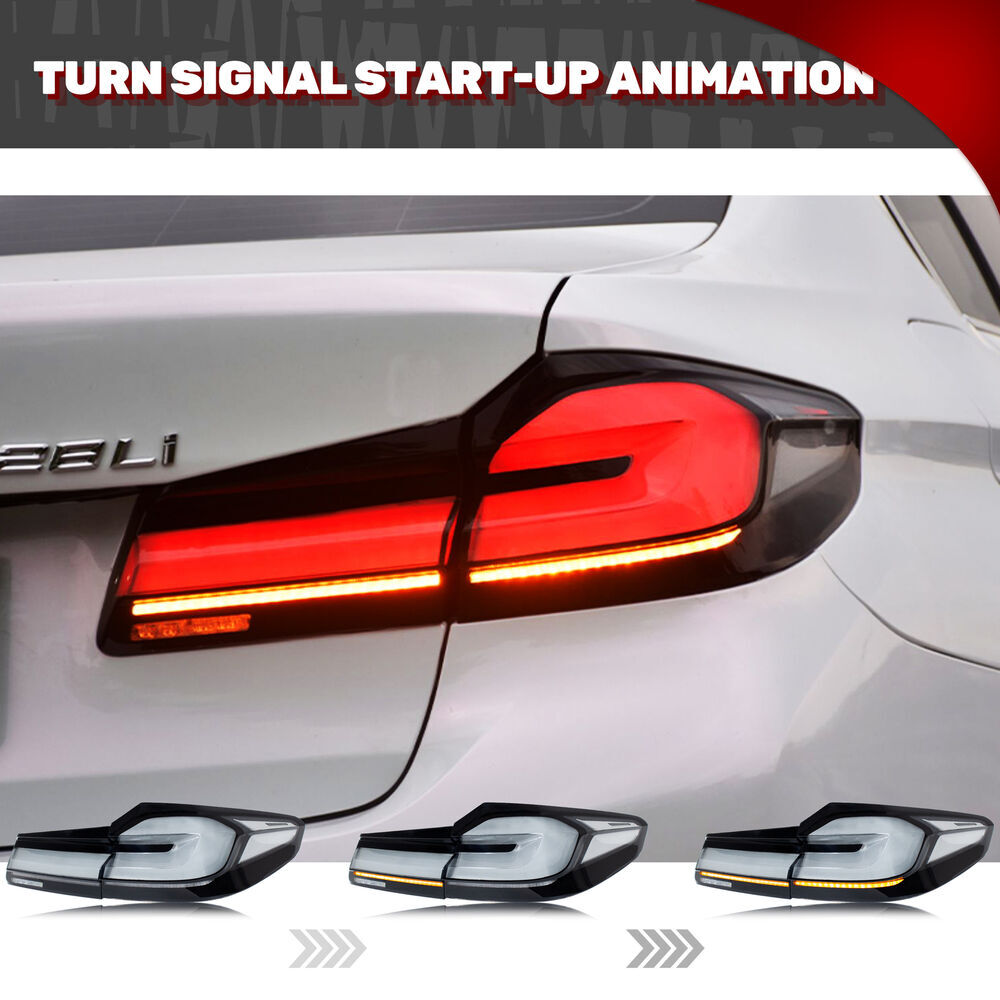 LHRH LED Tail Lights for BMW G38 G30 M5 F90 2017-2020 Sequential Rear Lamps