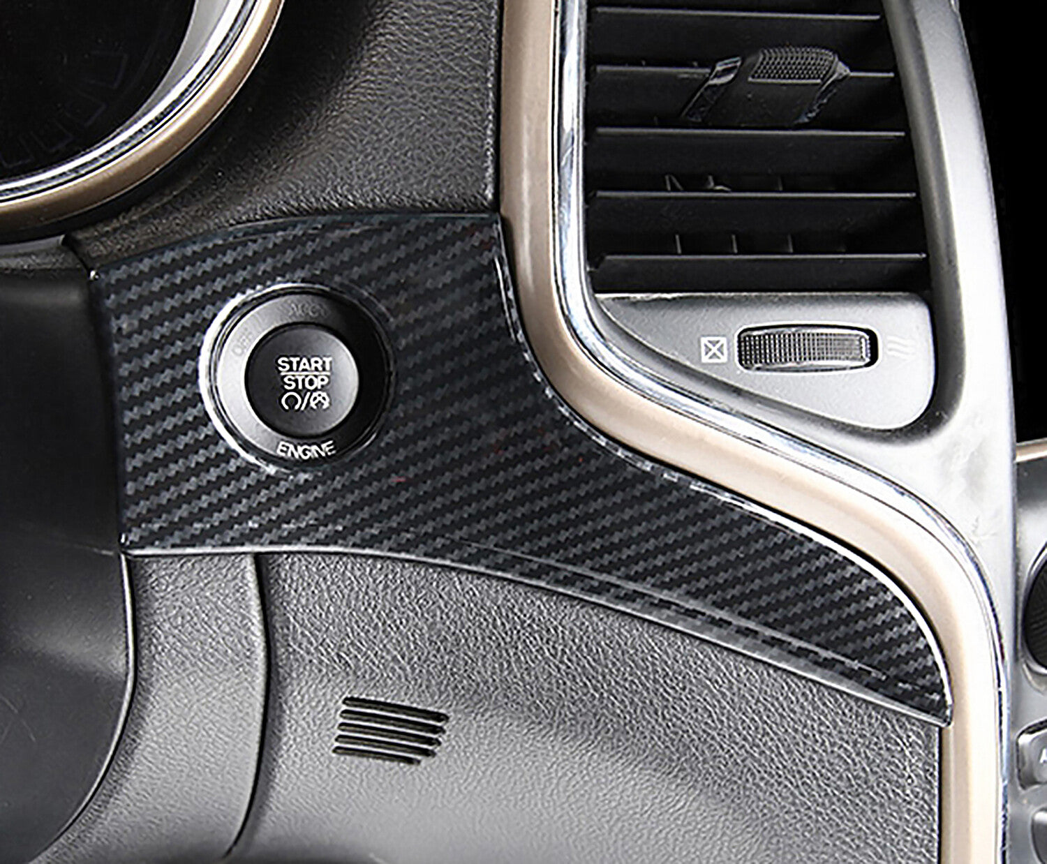 Interior Molded Trim Dashboard Door Cover for Jeep Grand Cherokee 14-21