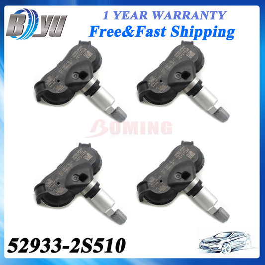 4x Black Tire Pressure Sensor TPMS 52933-2S510 for Hyundai for Tucson for Kia Sportage
