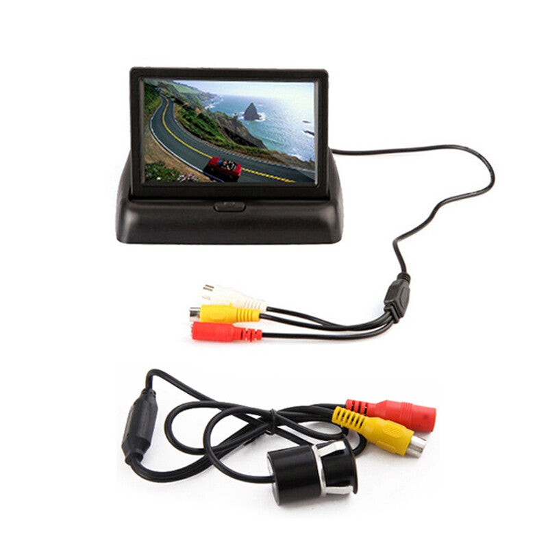 High-definition 4.3-inch TFT-LCD screen car rearview monitor with 170¡ã universal rearview camera.