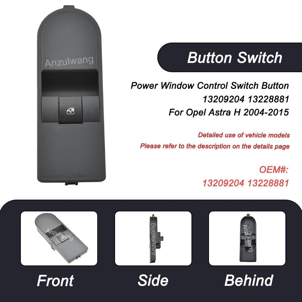 13228709 New Power Window Control Switch Button 13209204 13228881 for Opel Astra