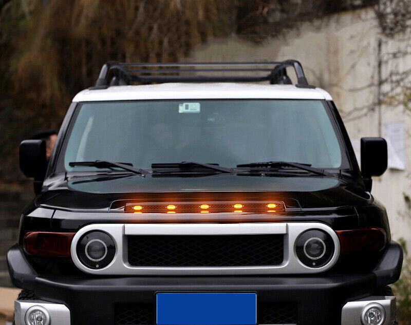 for Toyota FJ Cruiser 2007-2014 LED Vehicles Front Bonnet Hood Light Bars Decor