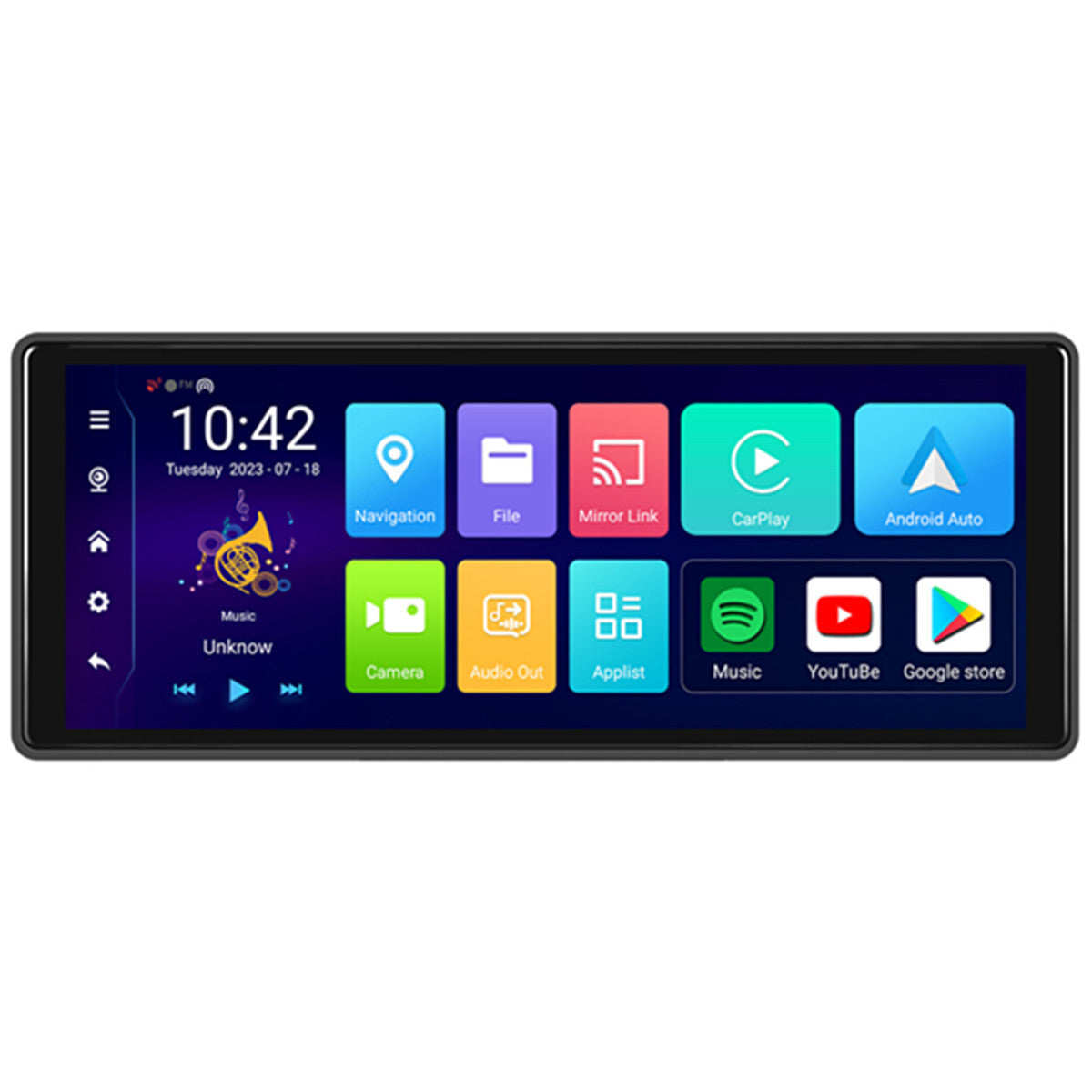 Car Stereo Radio Wireless Touch Screen Player GPS For Apple CarPlay Android Auto