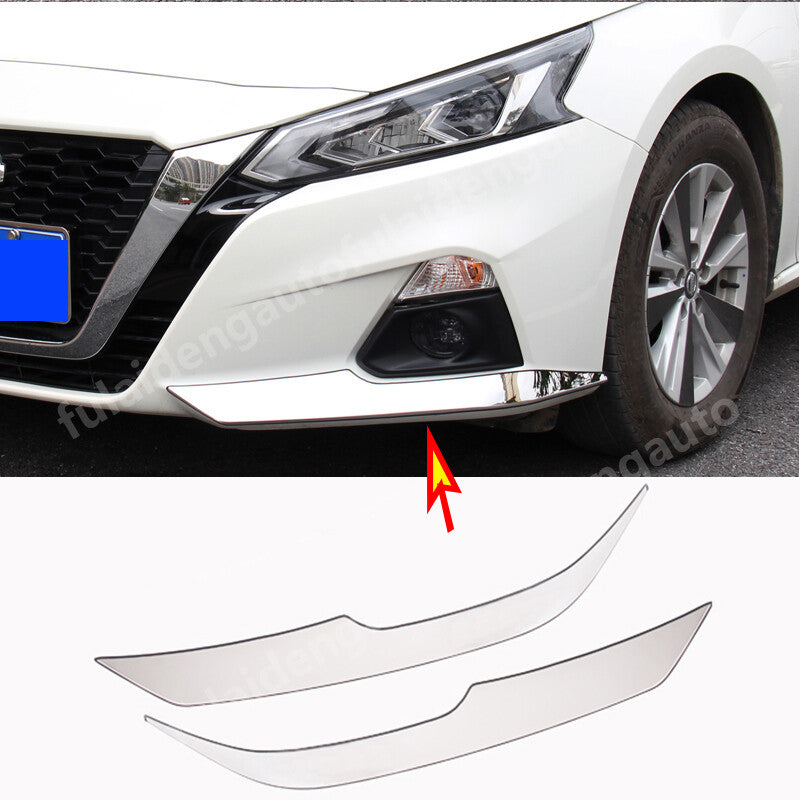 for Nissan Altima 2019-2022 silver Front Bumper Lip Chin Spoiler Splitter trim