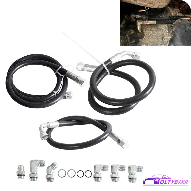 06-10 Duramax Transmission Cooler Lines Hoses Set for Chevy for GMC 6.6L Allison