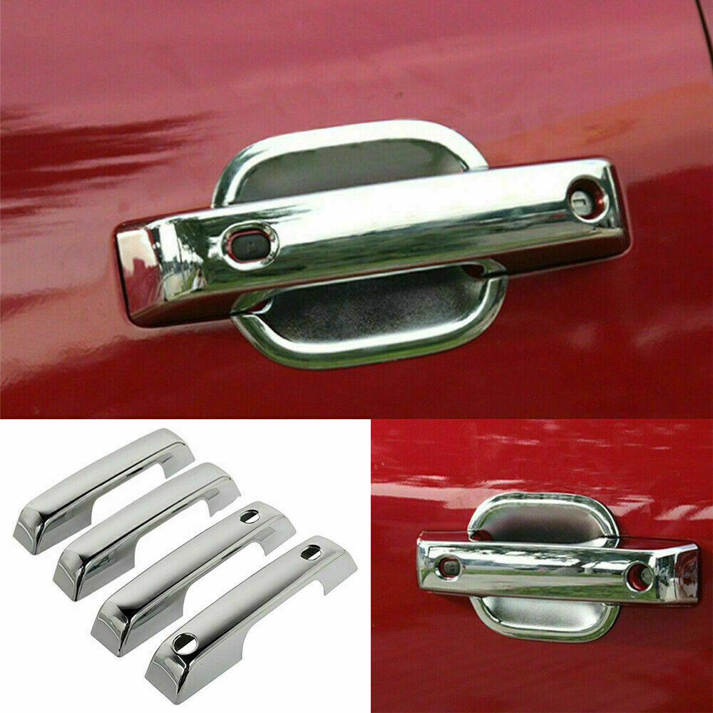 Chrome exterior door handle decor cover trim  for ford  F150 4Dr 2021+ accessories