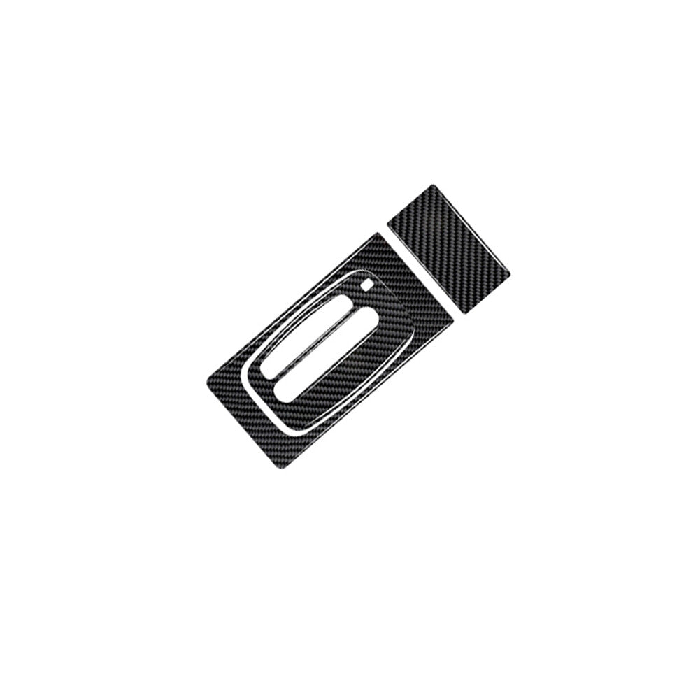 3X Carbon Fiber Gear Shift Panel Cover Trim for Honda for Civic 1992-1995 2DR