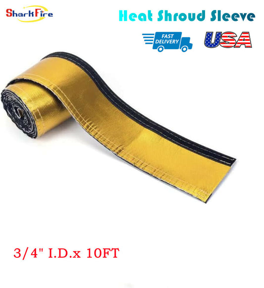 Thermal shroud suitable for ultimate thermal protection hose sheathing 3/4 x 10 ft