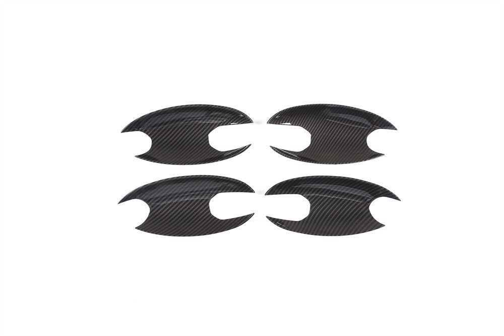 Kit for BMW 3 Series G20 G28 2020+ Side Door Handle Bowl Trim ABS Carbon Fiber¡Á4