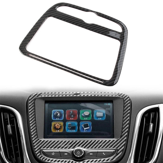 1x Black Center Console CD Panel Cover Trim for Chevrolet Equinox 2017-2022
