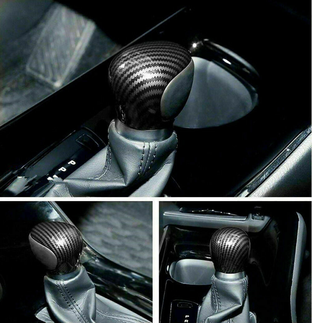 for Toyota CHR CH-R 2018-2022 Carbon Look Central Console Gear Shift Knob Trim