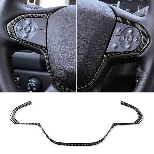 Carbon Fiber Steering Wheel Button Trim for Chevrolet Colorado / for GMC for Canyon 2015+