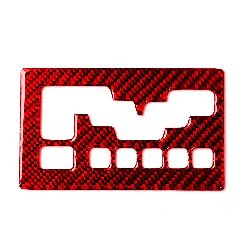 Gear Shifter Panel Trim Type B Carbon Fiber for Dodge Journey 2010 SXT SE R/ Red