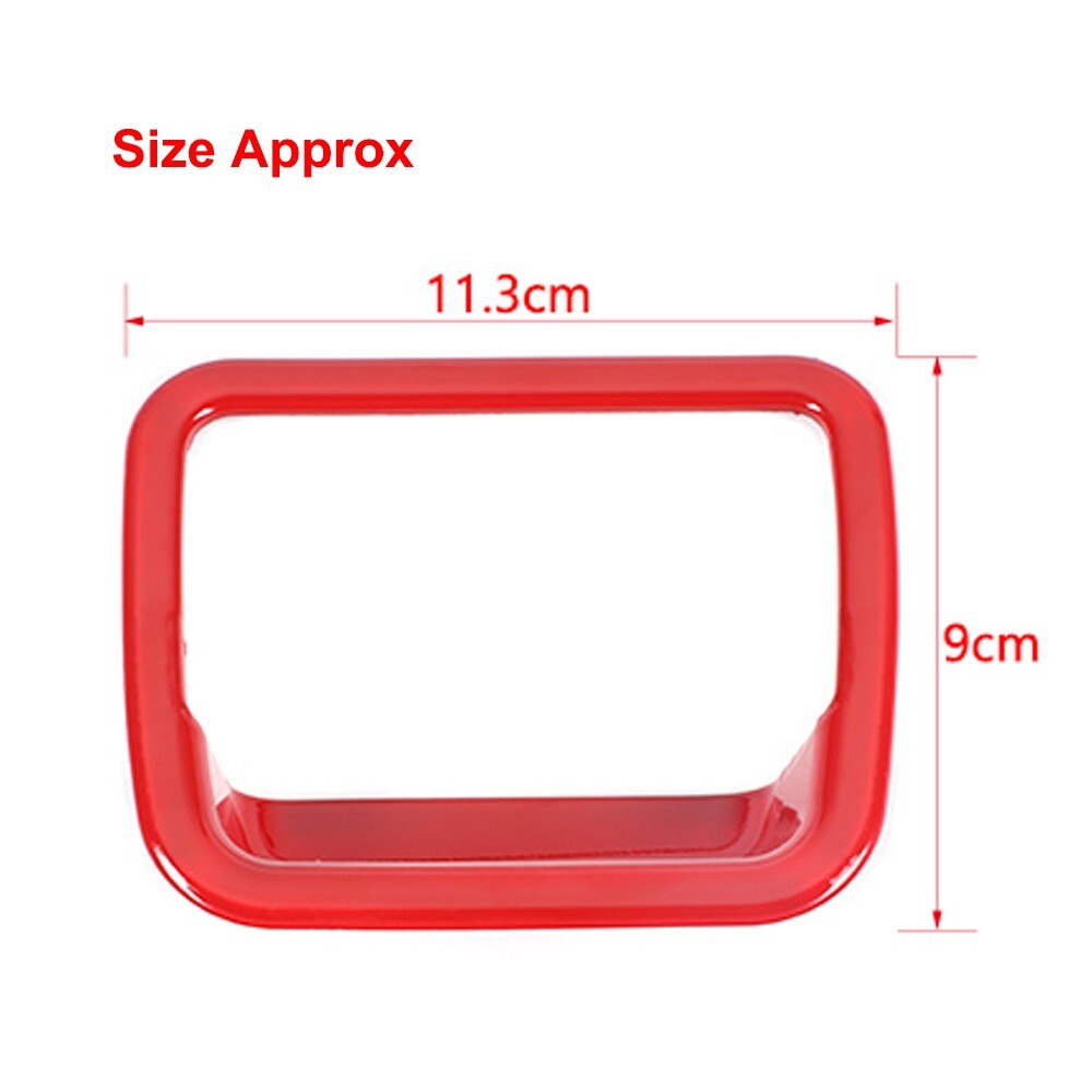 Red for Co -Pilot Storage Box Handle Grab Cover Trim for Chevrolet Camaro 2010-2015