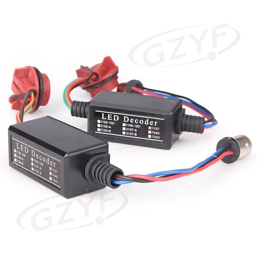 2x Warning CANBUS 1157 LED Decoder Light Bulb Error Load Resistor Socket gk