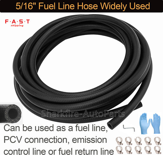 Fuel line 5/16 inch NBR rubber hose 8 mm fuel line hose Fuel injection hose 20 ft