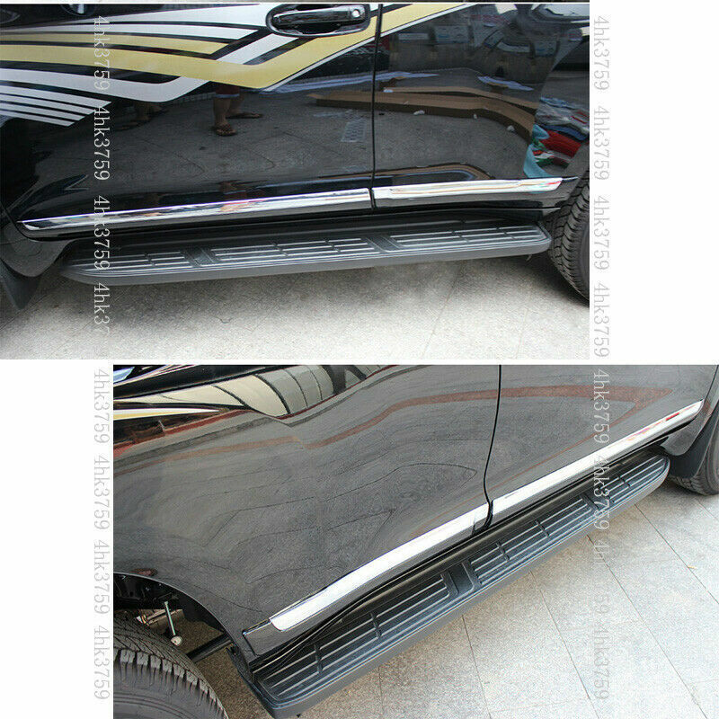 for Toyota Prado FJ150 2010-2021 Side Door Body Strip Rubbing Cover trim ABS 4Pc
