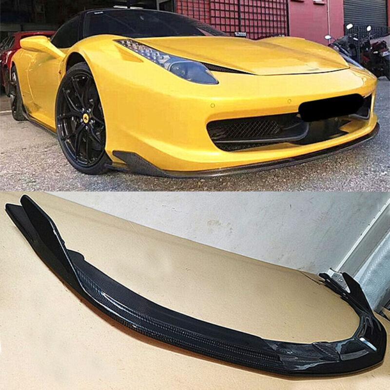 Carbon fiber front bumper lip diffuser for Ferrari 458 Italia Spider