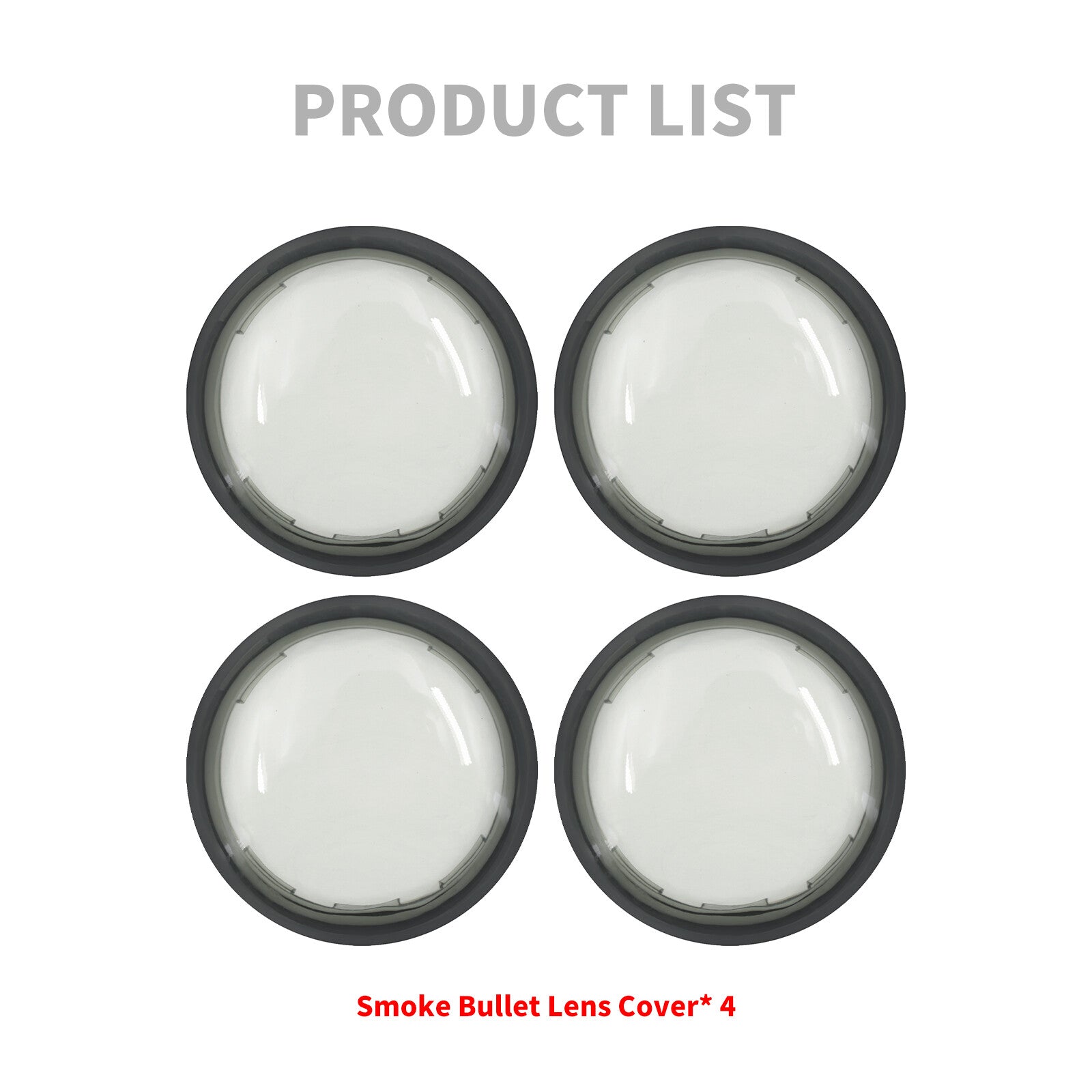 4x Turn Signal Light Smoke Lens Bullet Style Covers for Harley Glide Sportster
