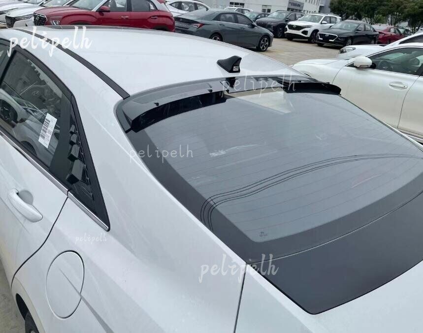 for Hyundai 2022 for Elantra N Glossy Black New Rear Roof Trunk Spoiler Wing Guard