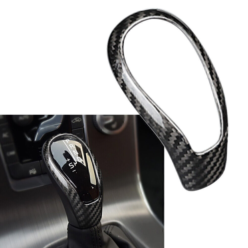 Carbon Fiber Gear Shift Knob Cover Sticker Trim for Volvo S60 V60 XC60 V40