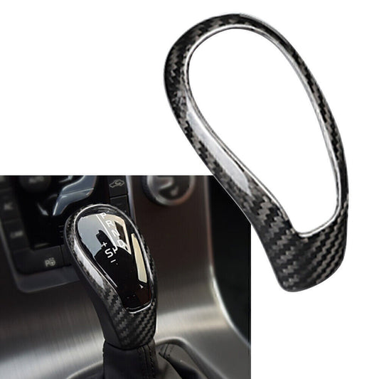 Carbon Fiber Gear Shift Knob Cover Sticker Trim for Volvo S60 V60 XC60 V40