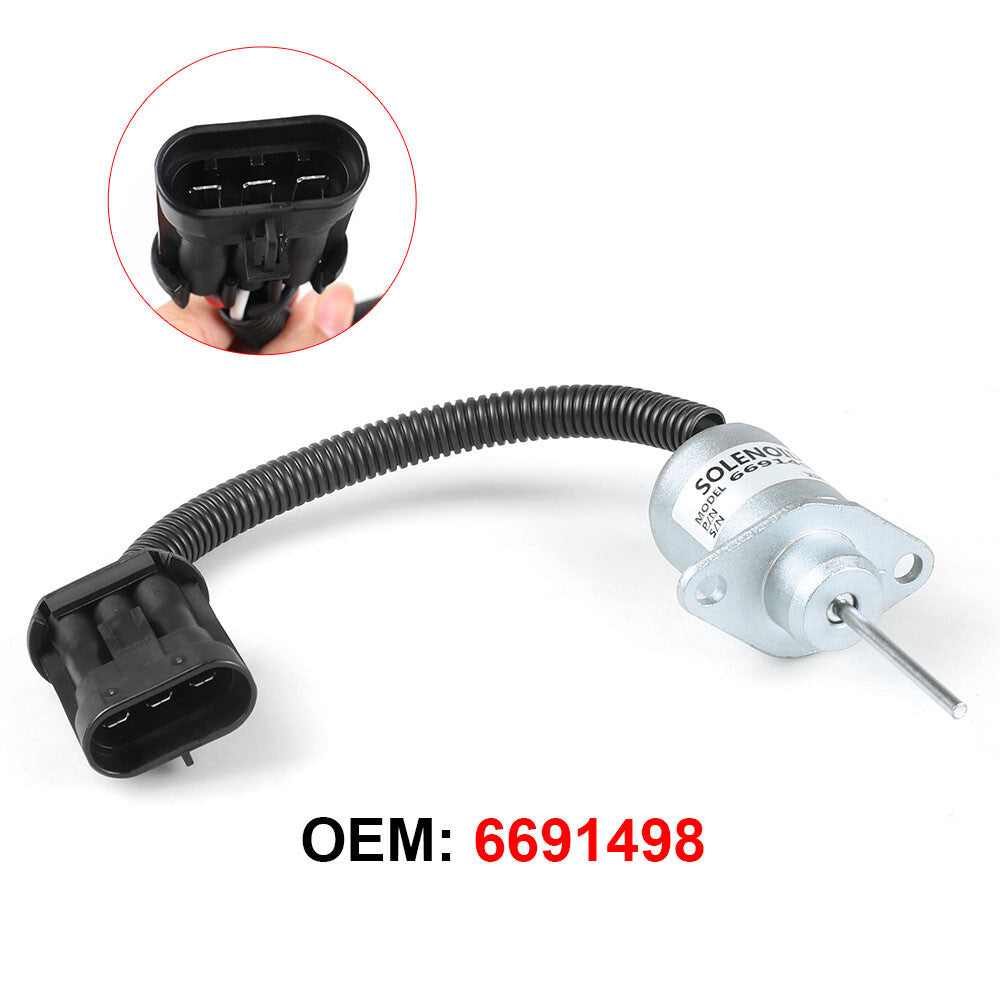 1503ES-12A5UC4S, 3143301-406, 1G 925-60011, 6691498 Fuel Shutoff Solenoid 12V