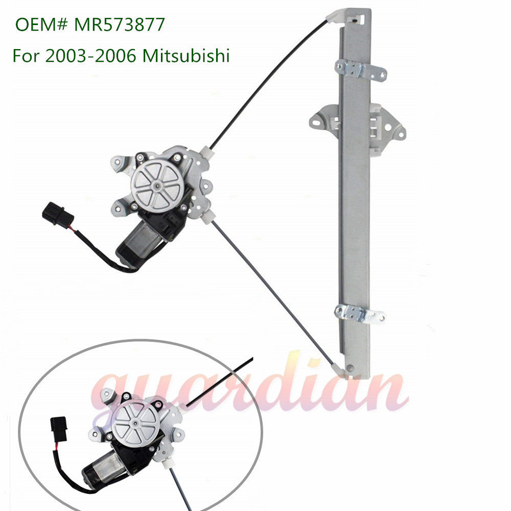 Left front window adjuster + motor for Mitsubishi Outlander 03-06 MR573877 2.4L