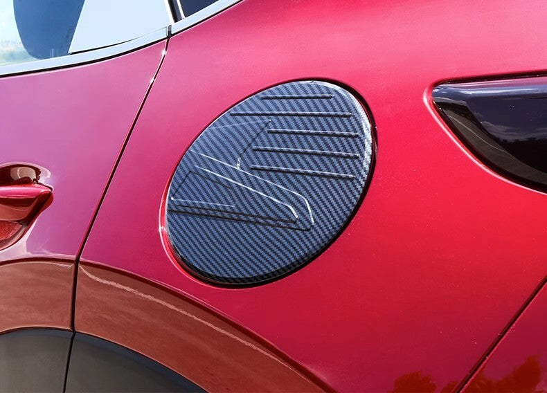 Carbon Fiber Gas Tank Cover Trims Protector for Mazda CX-30 2020 Car Aessories