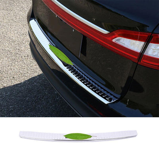 Titanium Guard Trim Silver Rear Bumper Protector for Lincoln Nautilus 19-22