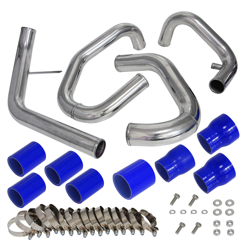 Front Mount Bolt On Intercooler Piping Kit Fits for VW for Jetta for Golf 1.8T 98-05 Blue