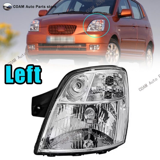Left for Kia Picanto 2004 - 2007 Headlights/Driving Lights (DRL) and Front Fog Lights