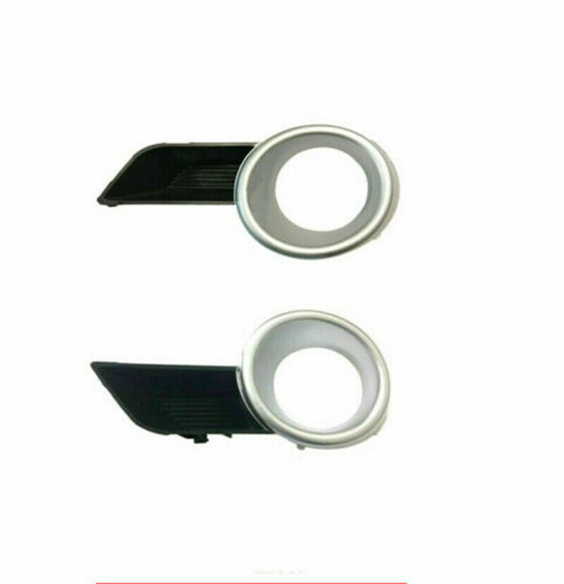 2Silver Front Bumper Fog Light Lamp Cover Trim for Toyota Highlander 2008-2010
