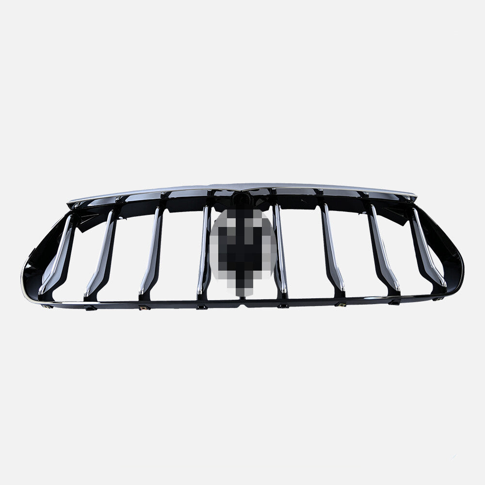 Front Bumper Grille Upper Radiator Chrome Black Fits 2017-2024 for Maserati for Levante