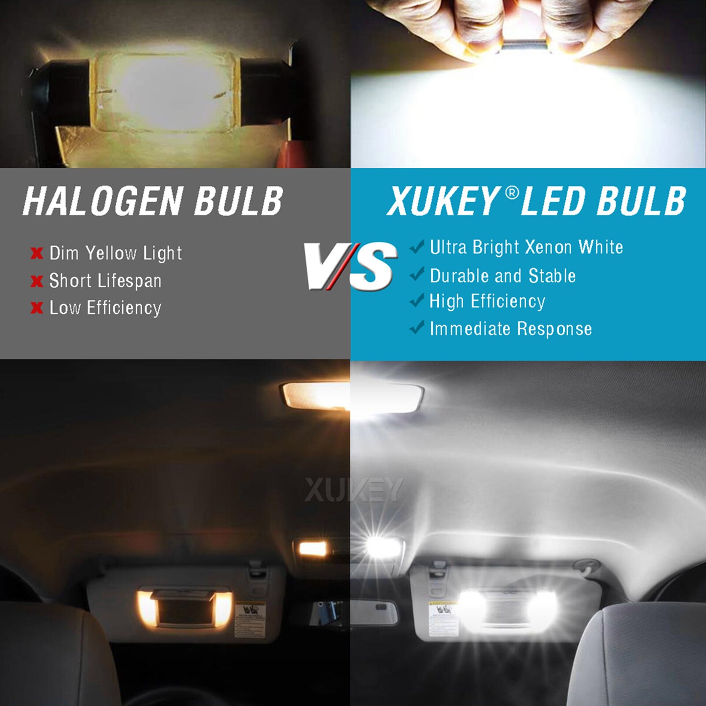 LED Number Plate Light Bulb 237 272 C5W 39mm for BMW E39 E60 E61 E70 E46 E90 E92