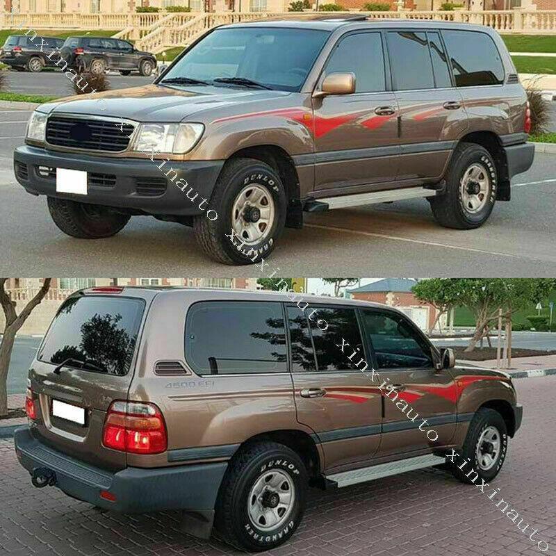 4P for Toyota for Land Cruiser 1998-07 Nerf Bars Running Boards Ends Protection Cap