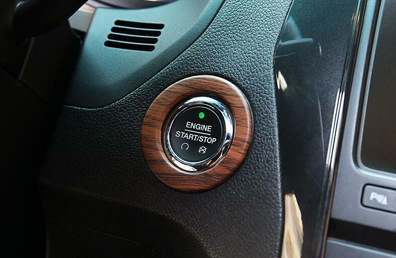 for Ford Explorer 2011-2019 Peach Wood Grain One-Click Startup Switch Cover Trim