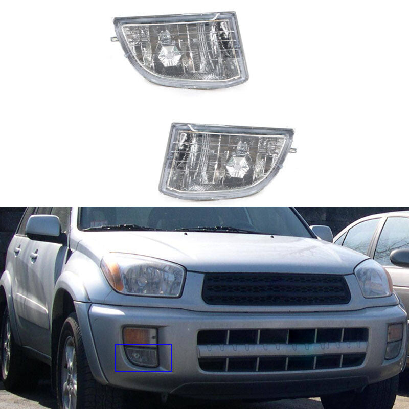 for Toyota Rav 4 2001-2003 Pair Front Bumper Fog Lamp Driving Lamp without bulb