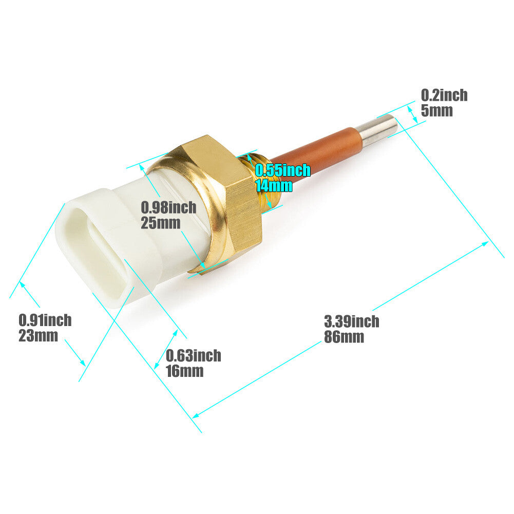 23520380 Coolant temperature and level sensor suitable for Detroit diesel 50 92 60 DDC DDE 1/4 NPT