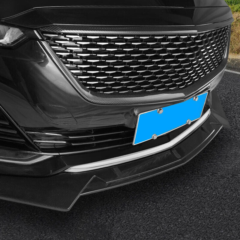for Cadillac CT5 20-24 Steel Chrome Front Bumper Diffuser Spoiler Strip Trim 1P