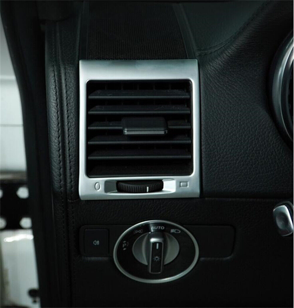 Dashboard Side Air Vent Outlet Trim for Benz G Class W463 G500 2004-18ABS Silver