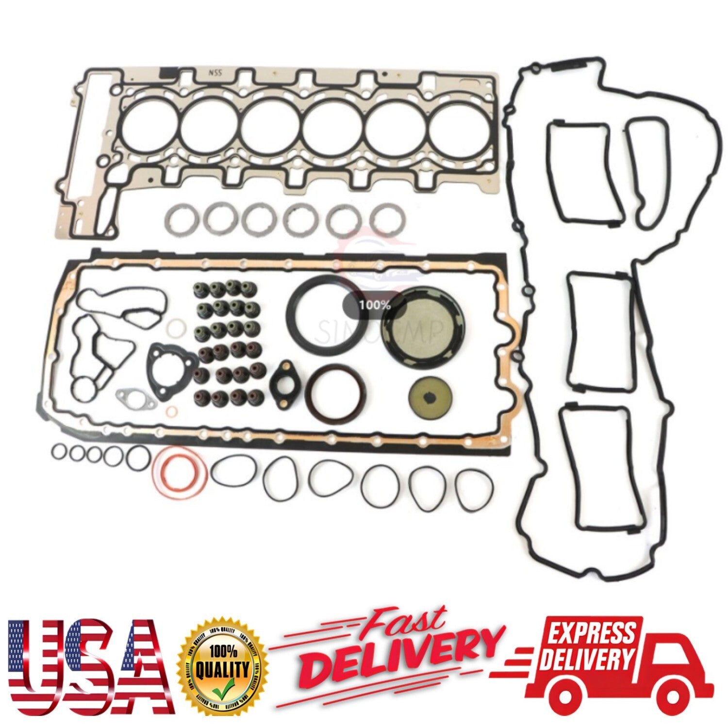 Engine Overhaul Gasket Seals Kit Rebuild Kit 11127599212 Fits for N55B30 N55B30A