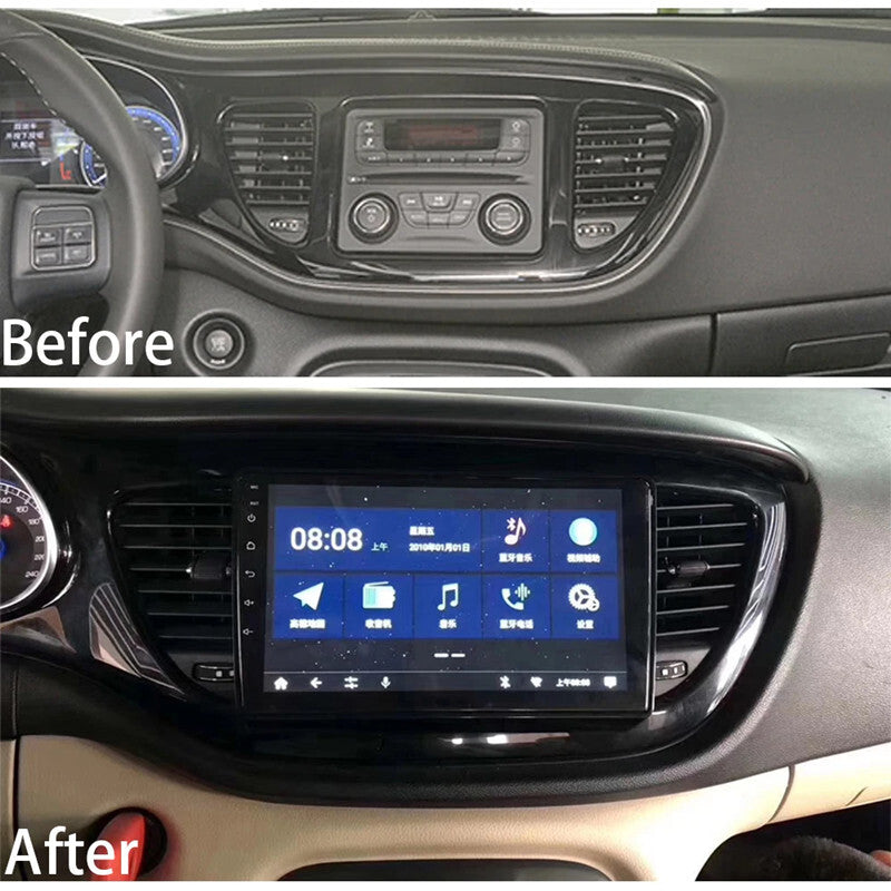 9in Car GPS Multimedia Player Stereo Screen Audio Navigat For 12-17 for Fiat Viaggio
