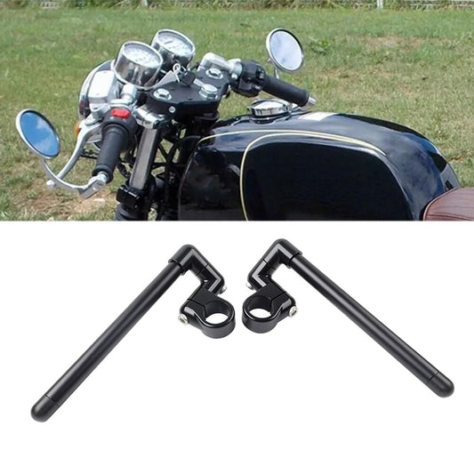 Cafe Racer Bars 7/8 Motorcycle Universal Clip-On Handlebar Fork Tube 37MM