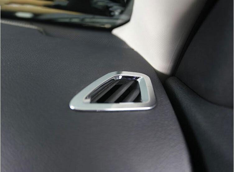 for Jeep Cherokee 2014-2020 Chrome Silver Dashboard Upper Air Outlet Vent Trim