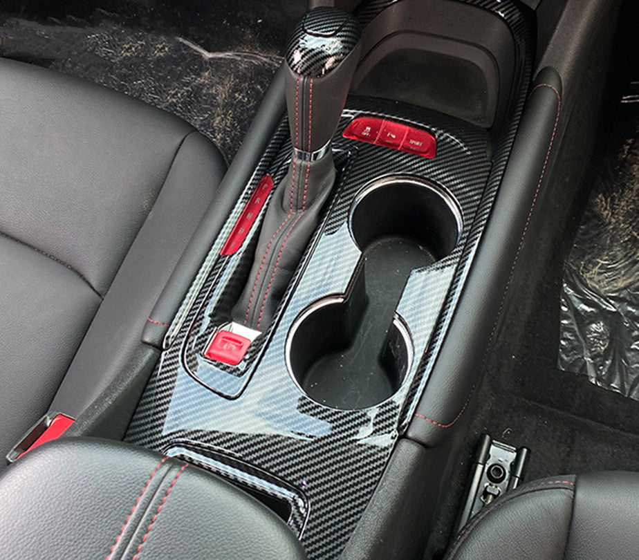 2P Carbon Fiber Gear Lever Shift Knob Cover Trim for Chevrolet Malibu 2016-2024
