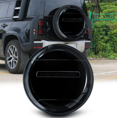 Tire Cover Tailgate Trunk Spare Glossy Black for Land Rover for Defender 2020-2023