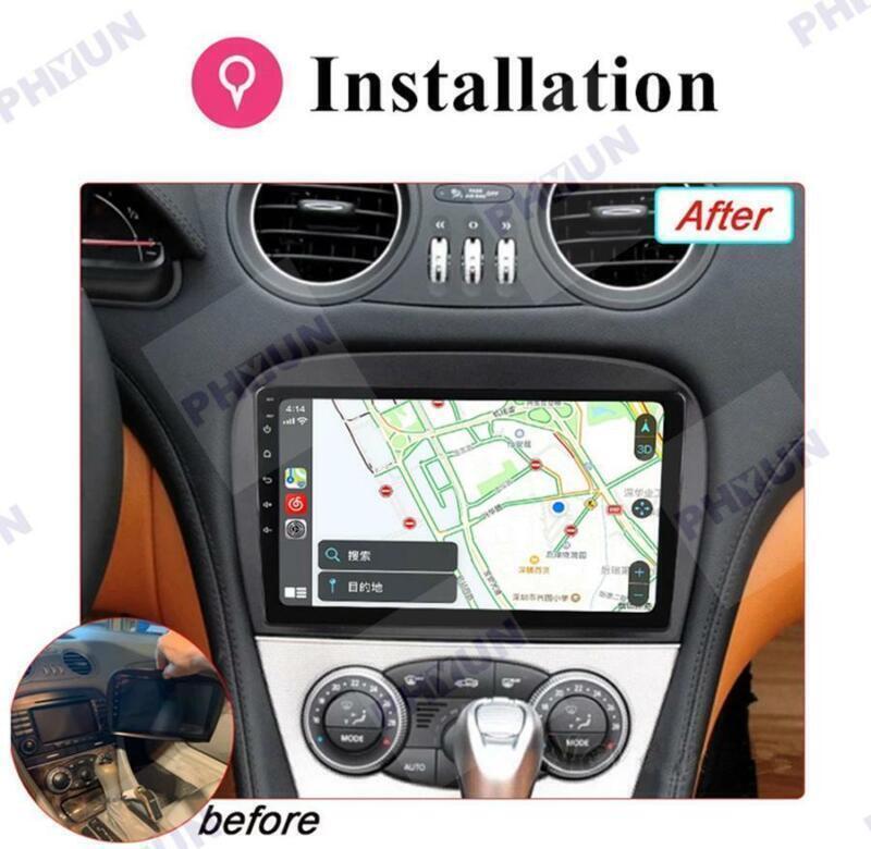 Radio for Mercedes-Benz SL R230 SL350 SL55 SL550 SL600 9 1+16GB Stereo GPS WIFI