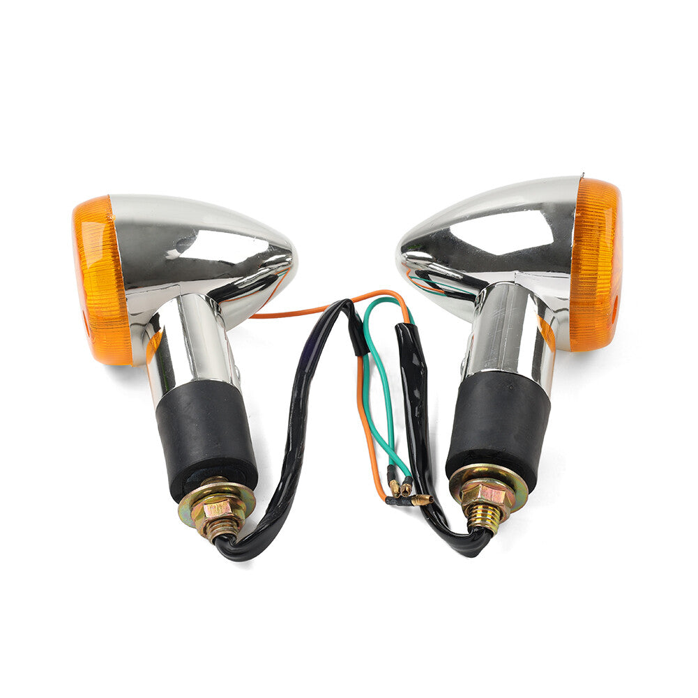 2x Amber Turn Signal Lights 10mm for Suzuki Boulevard C109R C50 C90 S 40