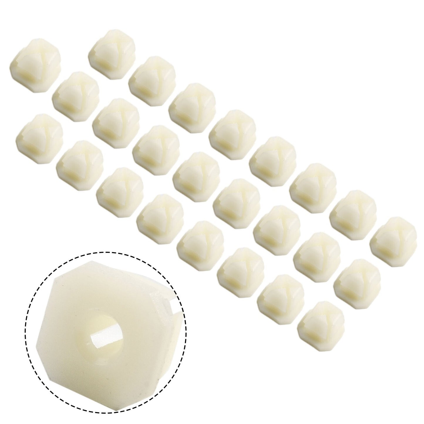 25pcs Headlight Bezel Grill 8 Or 10 Screw Nut Clip Fits 5/16\ Hole For3919773